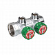 Коллектор FAR регулирующий проходной MULTIFAR с трубной резьбой 1x3/4EK с 2 контурами