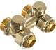 Узел нижнего подключения Oventrop Мultiflex V ZB 3/4 прямой, с преднастройкой