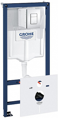 Система инсталляции для унитазов Grohe Rapid SL 38827000 5 в 1 с кнопкой смыва