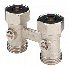 Блок подключения радиатора Viega 50 x G 3/4, прямой, модель 1096.5