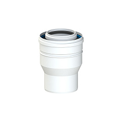 Переходник коаксиальный (расширение) Cox Geelen D=80/125 x 100/150 мм, CoxDENS PP/Alu + CONNEXT X7