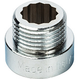 Удлинитель Stout 1/2X65мм из латуни, хромированный, резьба внутренняя-наружная