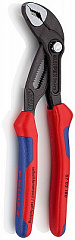 Переставные клещи KNIPEX COBRA , 42 мм (1 1/2 ), под ключ 36 мм, 180 мм, серые, 2К ручки