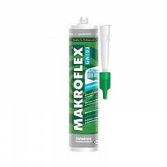 Герметик Makroflex GA103 силиконовый стекольный прозрачный (0,30л) 2005223