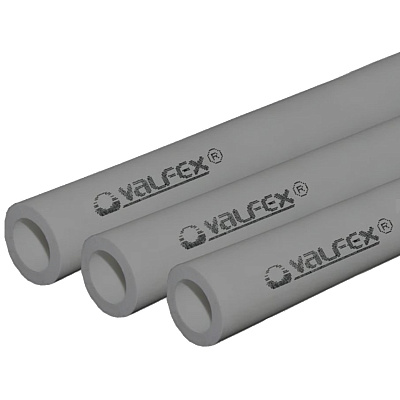 Труба полипропиленовая Valfex SDR 11 PN 10 D63х5,8 мм, 4м СЕРАЯ