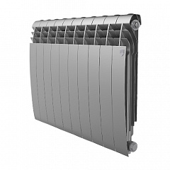 Алюминиевый секционный радиатор отопления Royal Thermo Biliner alum 500 / Silver Satin / 10 секций