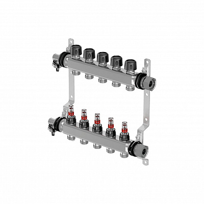 Коллектор Uponor Vario S с расходомерами FM 2 контура