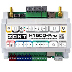 Контроллер Zont H1500+ Pro универсальный GSM / Wi-Fi / Etherrnet