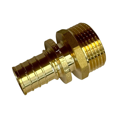 Переходник Rommer с наружной резьбой 16x1/2, латунь