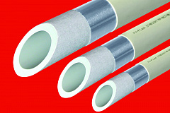 Труба полипропиленовая (PP-RCT) FV-Plast Stabioxy 32х3.6 (1 метр) с алюминиевым слоем без перфорации, 106432