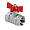 Кран шаровый VALTEC СТАНДАРТ, никель, рукоятка бабочка 1/2, вн.-вн. PN40 (ГОСТ)