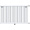 Стальной трубчатый радиатор отопления Rommer RST 1050/12 боковое подключение RAL9016