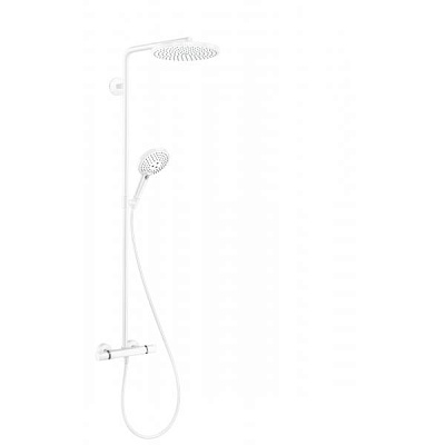 Душевая система Hansgrohe Raindance Select Showerpipe S 240 PowderRain, матовый белый
