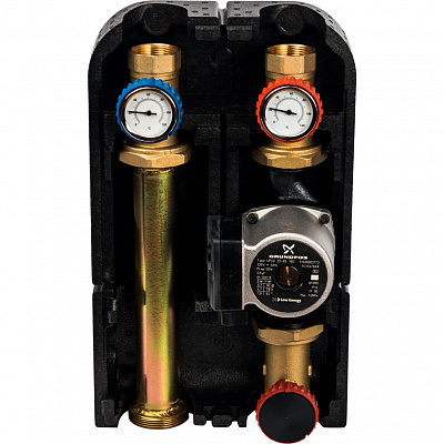Насосная группа Stout с прямым контуром 1 1/4 с насосом Grundfos UPSO 32-65 в теплоизоляции DN 32, 42kW[DT10C], SDG-0001-0
