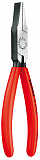 Плоскогубцы KNIPEX тупоносые, рифлённые губки 35 мм, 180 мм, чёрные, 1К ручки