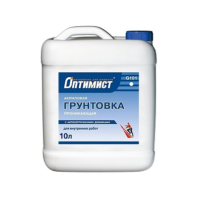 Грунтовка Оптимист G101 для внутренних работ (10л)