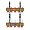 Коллекторная группа Giacomini для систем отопления, с балансировочными клапанами, R553D, латунь, 1x3/4E, 9 отводов, кронш.R588Z
