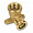 Водорозетка Sanha 8472G, ВПр-ВР, бронза, 22x3/4
