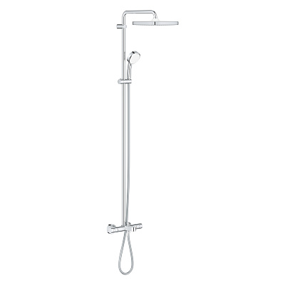 Душевая система Grohe Tempesta Cosmopolitan 250 с термостатом и изливом, хром