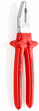 Плоскогубцы KNIPEX комб. VDE, рез: провол. ср. d 3.8 мм, твёрд. d 2.5 мм, кабель d 15 мм (25 мм?), L-250 мм, хром, 1К ручки