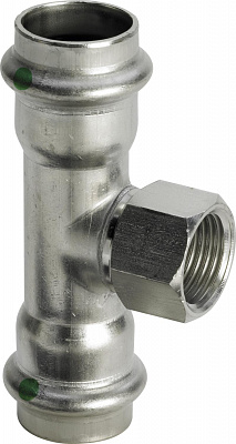 Тройник Viega с внутренней резьбой 35 х Rp 1/2 х 35 мм, Sanpress Inox, модель 2317.2