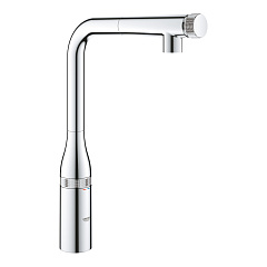 Смеситель для кухни Grohe Essence SmartControl с выдвижным L-образным изливом, хром