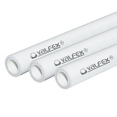 Труба полипропиленовая Valfex PP-R белая армированная ALUMINIUM SDR 6 PN25, 50х8,3