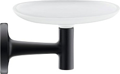 Мыльница Duravit Starck T настенная чёрная матовая/стекло матовое 0099334600
