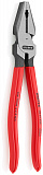 Плоскогубцы KNIPEX комб. особ. мощн., рез: провол. твёрд. d 3 мм, роял. струна d 2.5 мм, кабель d 14 мм, L-225 мм, чёрн., 1К ручки