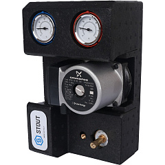 Насосная группа Stout DN20 (3/4 ), с 3-ходовым приводным смесителем, с насосом Grundfos UPSO 15-65 130