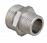 Ниппель VALTEC переходной 2 х 1 наружная резьба, никелированная латунь