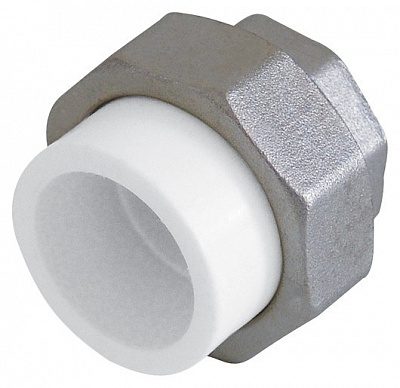 Муфта полипропиленовая Kalde разъемная, 25 x 3/4 ВР