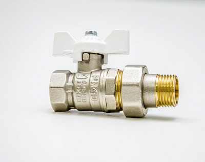 Кран шаровой LD 47.20.В-ГШ.Б (white)