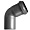 Отвод Sinikon D75x87 град., вн.канализация, 504035.R