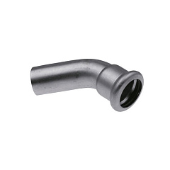 Отвод KAN-therm пресс INOX нерж. ниппельный 45 35х35