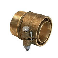 Зажимной наконечник Usystems с наружной резьбой для полимерных труб PN6 40x3,7-R1 1/4НР