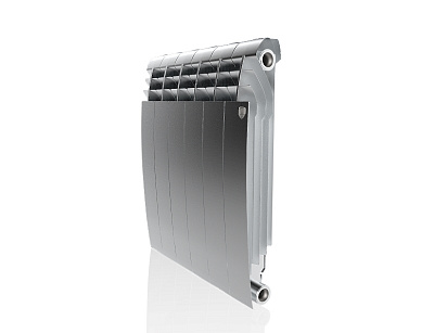 Биметаллический секционный радиатор отопления Royal Thermo Biliner Satin Silver 500 / 6 секций