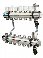 Коллекторная группа VALTEC в сборе, 1х12 вых. Евроконус 3/4