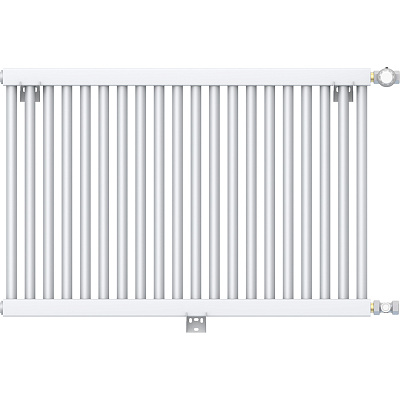 Стальной трубчатый радиатор отопления Rommer RST 1200/05 боковое подключение RAL9016