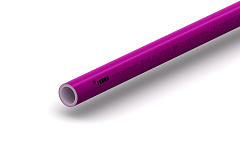 Труба РЕХАУ PINK из сшитого полиэтилена PE-Xa с кислородозащитным слоем, 25х3,5 мм, бухта 50 м