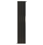 Алюминиевый секционный радиатор отопления Stout Sebino 1800 / 6 секций (черный)