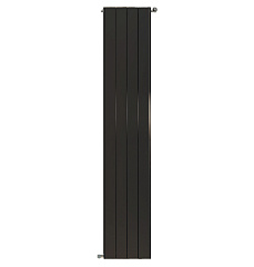Алюминиевый секционный радиатор отопления Stout Sebino 1800 / 6 секций (черный)