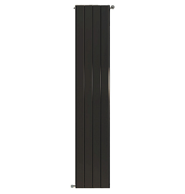 Алюминиевый секционный радиатор отопления Stout Sebino 1800 / 6 секций (черный)