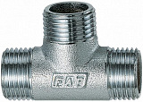 Тройник FAR 3/4 хромированная латунь, наружная резьба