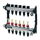 Коллектор TECE TECEfloor для поверхностного отопления 1 x 16 push-fit, 5 контуров