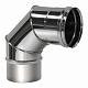 Отвод Вулкан VHR d104, 90 град., AISI 321 (матовая)