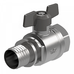 Кран шаровый Royal Thermo с аксиальным соединением вн. 16x1/2