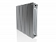 Биметаллический секционный радиатор отопления Royal Thermo PianoForte Satin Silver 500 / 8 секций