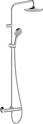 Душевая система Hansgrohe Showerpipe 200 1jet с термостатом Vernis Blend, хром 26276000