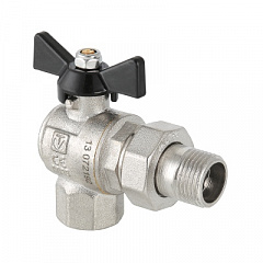 Кран шаровой VALTEC Perfect усиленный с полусгоном угловой 1/2 ВН